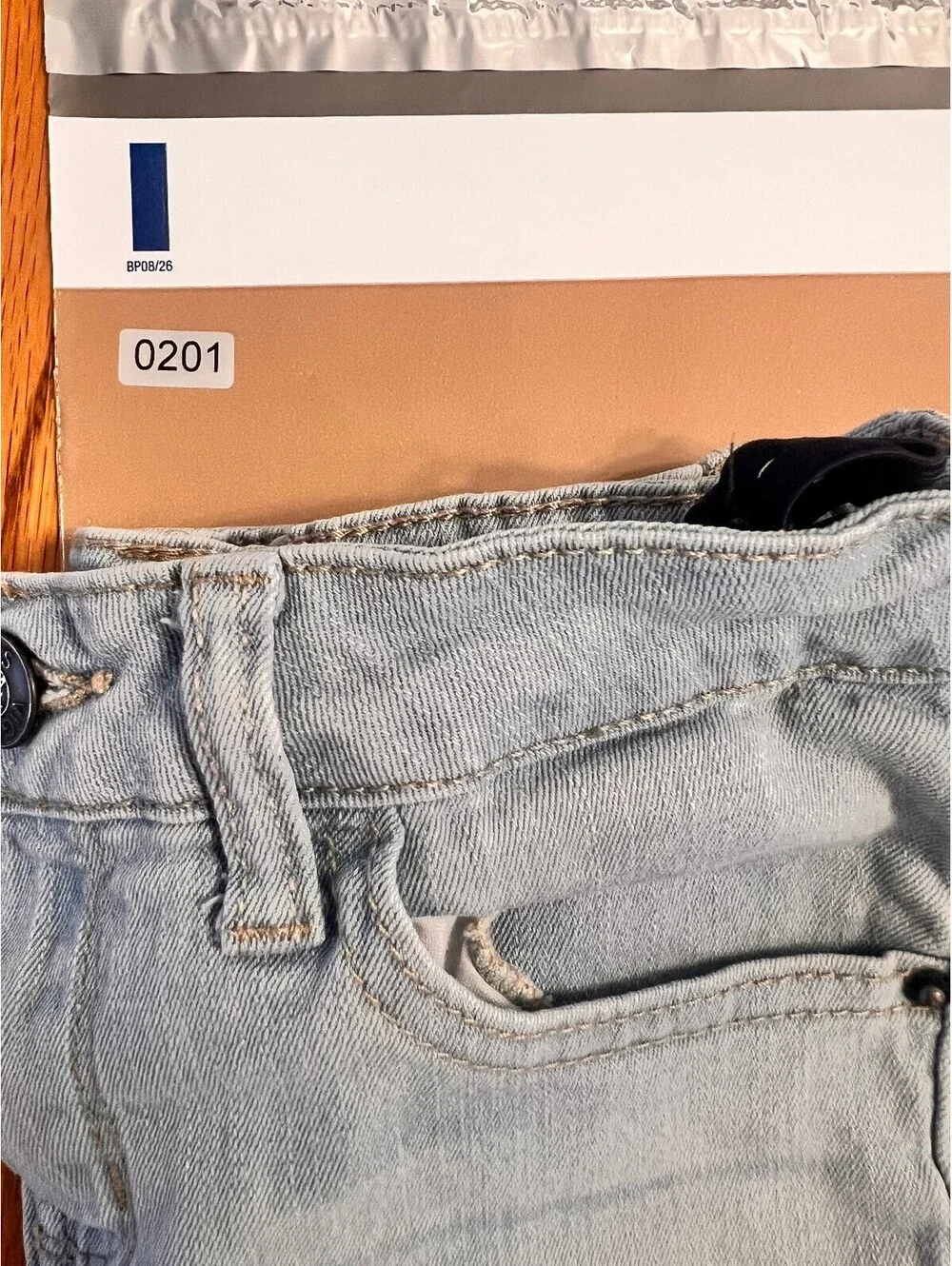 Vigoss Light Wash Denim Shorts Size 10 Girls
